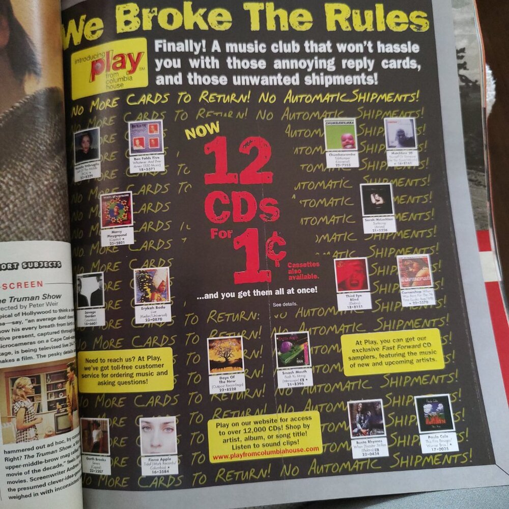 Dave Matthews spin magazine  July 1998 - Picture 2 of 2